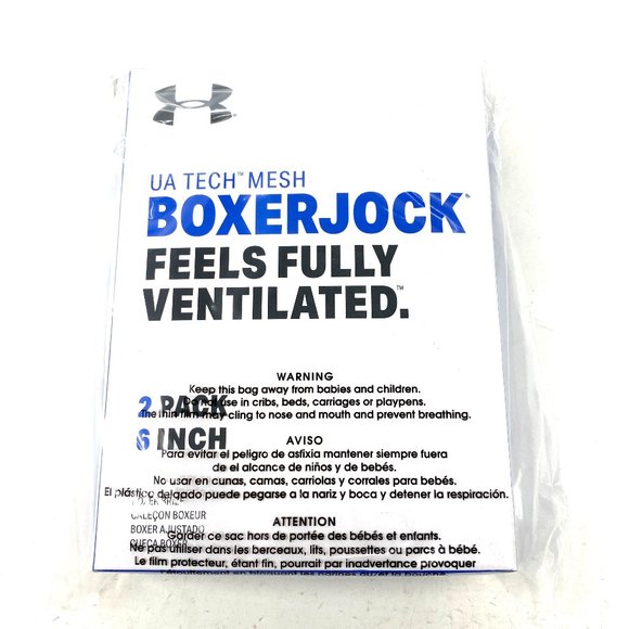 Under Armour 2 Pack BoxerJock 6-in Royal Blue Men's 1330637 400 - Picture 7 of 7